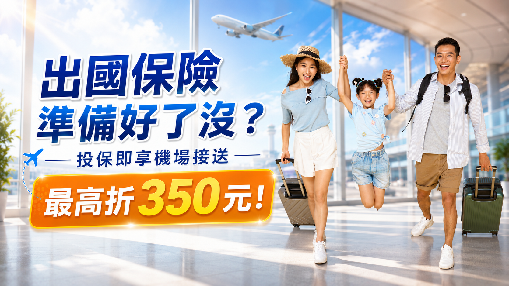 2026出國旅平險推薦｜投保臺灣產物，享55688機場接送350元優惠